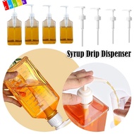 CHAAKIG Syrup Drip Dispenser, with Scale Large Capacity Coffee Syrup Press Bottle, Durable 1600ml 5/