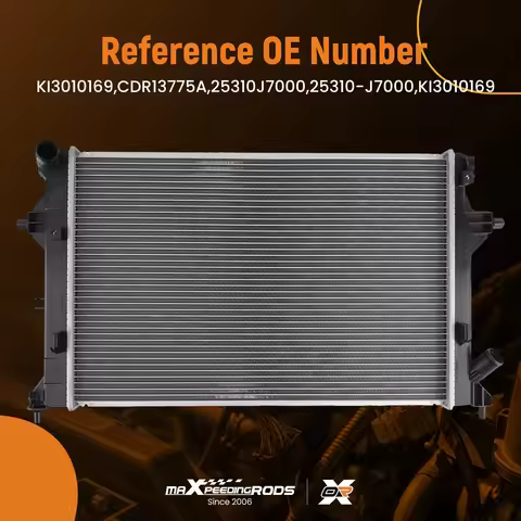 Core Engine Radiator for Kia Forte 2.0L 19-23 8013775 Cross Flow Design MT