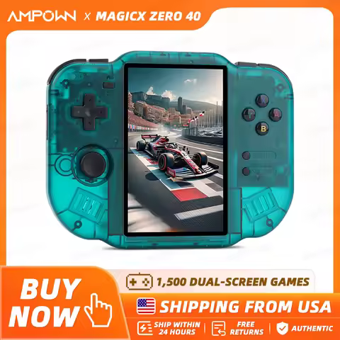 AMPOWN ZERO 40 Video Game Console 4'' IPS Multi-touch Screen Android A133P Support Wifi Bluetooth Vi