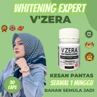 PENCERAH KULIT SATU BADAN PENCERAH KULIT MUKA LELAKI VZERA EXTRA WHITE PEMUTIH KULIT KEKAL SET 30 KAPSUL