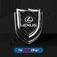 High quality Car Logo Emblem Badge Chrome Sticker 3D Metal Carbon Fiber Car Body Door Rim shielding