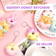 [SG SELLER - INSTOCKS] SQUISHY DONUT KEYCHAIN : FIDGET TOYS : SQUISHY TOYS