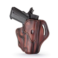 Holster, Right Hand OWB Leather Gun Holster Compatible with Sig Sauer P226, P220, P229, 1911 with Ra