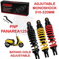 SHOWA BENELLI PANAREA125 ADJUSTABLE MONOSHOCK 310MM-320MM PNP BENPA125 ABSORBER RACING
