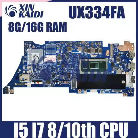 UX334FA Motherboard For ASUS UX334F UX334FL UX434FA UX434FL UX463FL U4600F UX334 Mainboard With i5 i