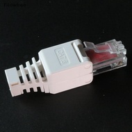 Fitow White RJ45 Tool-less Connector Crimp Connectors CCTV Ethernet Cable Plug FE