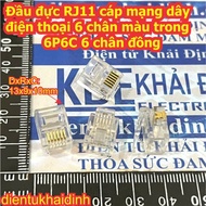 20pcs RJ45 RJ11 male head network cable RJ-45 RJ-11 8 6 pins clear color 8P8C 6P4C 6P6C kde3309