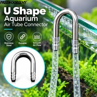 FREEWOODIEHY Air Tube Connector, U Shape 4-5mm Tube Aquarium Airline Connector,  Stainless Steel Rus