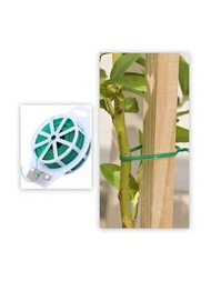787英尺扭曲扎帶附有剪刀的塑料植物束帶，綠色園藝植物束帶多功能，用於保護藤蔓，升級花園束帶，植物支撐，園藝和家庭辦公室使用。