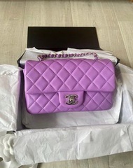Chanel mini cf purple