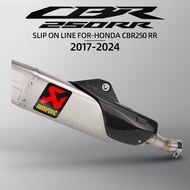 Akrapovic M1/R1 racing exhaust muffler slip on for honda cbr250rr cbr250 exhaust 2017-2024