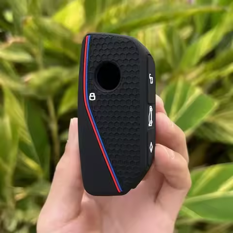 silicone holder key cover Accsesories car key case keychain for BMW Series 7 735i 740Li X7 X1 U11 20