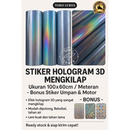 Glossy 3D Hologram Sticker Size 100x60cm / Meter – Bonus Sticker