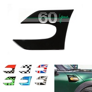 2pcs Car Fender Section Side Scuttles Stickers Decal For MINI Cooper F55 F56 F57 Hatchback
