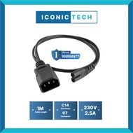 Pre-Order 30days C14 to C7 converter cable # IEC 320 C14 to C7 Extension Power Cord