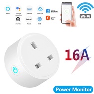 Smart UK Standard 16/20A Smart Wifi Plug Tuya WiFi Socket Adapter Remote Control Socket Adaptor Wall