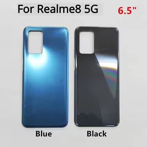 Realme8 5G Housing For Realme 8 5G Battery Back Cover Repair Replace Door Phone Rear Case RMX3241