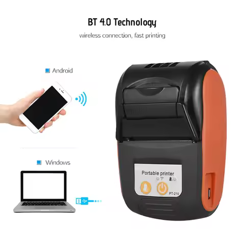 Portable Receipt printer Portable Thermal Printer Bluetooth Mini Thermal Printer for Android for IOS