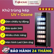 Tủ sấy bát đĩa tiệt trùng FUJIHOME 180Lít DD180 Nhập Khẩu Máy sấy nhiệt UV - màn hình led thông minh