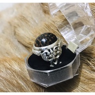 Cincin Teras Nibong Tunggal Panah Petir (teras tua) ikatan silver campur