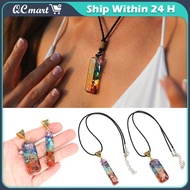 7 Chakras Crystal Stones Orgone Necklace Pendant Necklace Gift