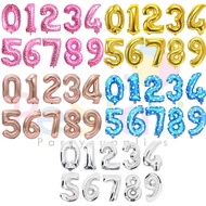 40cm Number Foil Balloons/Number Foil Balloons/Number 0-9/Number Foil Balloons_PeStaPartyupplies