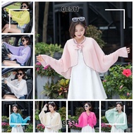 GESH Sleeve Sunscreen Beach Chiffon Outdoor Cloak
