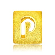 CHOW TAI FOOK 周大福 999.9 Pure Gold Alphabet P Charm F189559