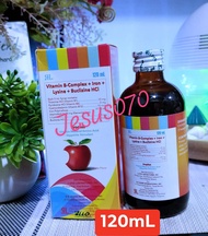 IROPLUS Vitamins - (Vitamin B-Complex + Iron + Lysine + Buclizine HCI) -120mL & 250mL syrup
