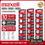 5pcs maxell 3V Watch Button BatteryCarRemote Control Battery CR2032 CR2025 CR2016 CR1632 CR1620 CR16