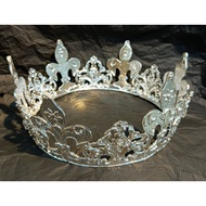 FULL KING CROWN/ MALE CROWN Crown Pengantin Crown Cantik