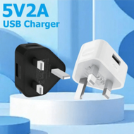 5V2A/10W USB UK Charger Adapter, Compatible With Iphone 17/16/15/14/13/12/11 Pro Max/SE/XS/XR/X, USB