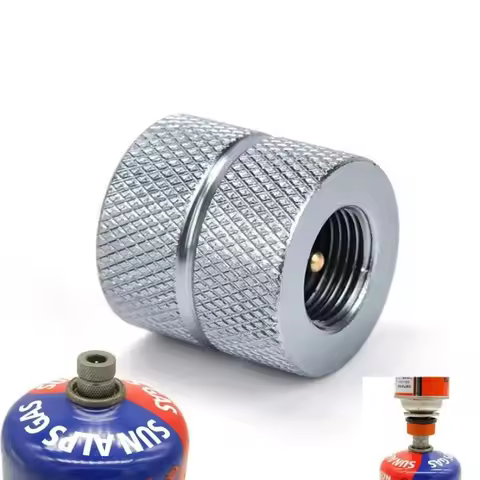 Outdoor Camping Butane Stove Gas Refill Adapter Cartridge Gas Nozzle Bottle Type Cartridge Screw Typ