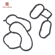 [UsusexaMY] Car Engine Oil Cooler Housing Seal Gasket Set ABS Rubber for 1 3 5 Series X1 X3 Z4 E85 E