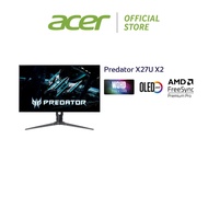 Acer Predator X27U X2 Monitor (QD-OLED/26.5'' WQHD/240Hz/0.03 Response rate/DCI-P3 99%/Built in Spea