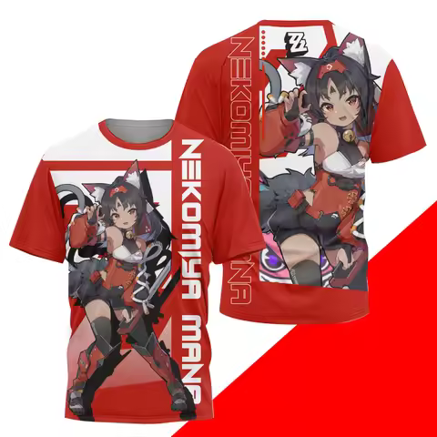 2025 Men's T-shirt Game Zenless Zone Zero Ellen Joe 3D Print Kid Cosplay Anime Tee Men Women Short S