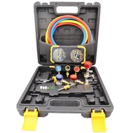AC R1234YF R134A Pressure Gauge Set AC Pressure Gauge Set, Gauge, Repair Tool Set with Hose, etc.