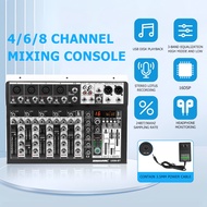 4 6 8 channel mixer Bluetooth USB 16 DSP effect audio sound system interface