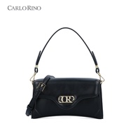 Carlo Rino Black Chainex Shoulder Bag