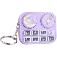 Mini DJ Board Keychain, DJ Record Player Keyring, Musical Record Keychain, for Backpack, Handbag, Pu