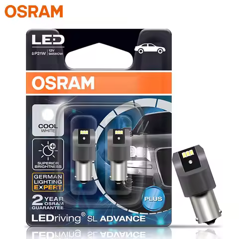 OSRAM LEDriving SL Advance LED P21W S25 1156 Car Signal Light 6000K White Color Upgrade Reverse Lamp