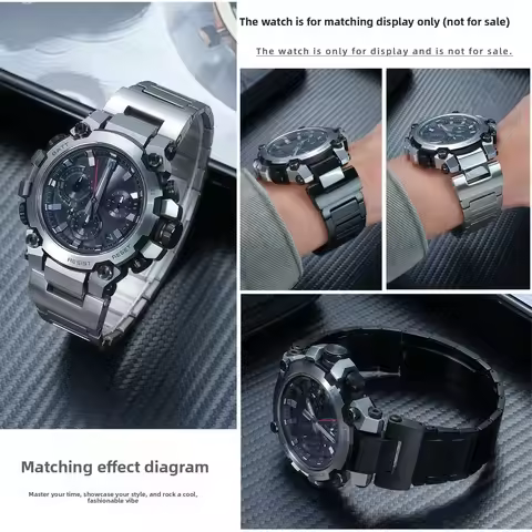 Titanium alloy strap For Casio G-SHOCK 5672 MTGB3000 MTG-B3000B/BD Modified Quick-Release metal Watc