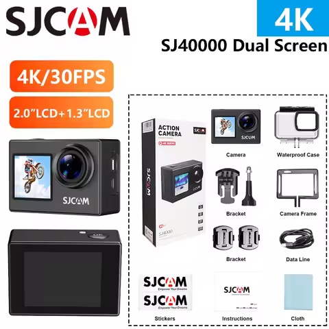 SJCAM SJ4000 Dual Screen 4K Action Camera Wireless Wifi H.264 Go To Sports Pro Cam Motorcycle Bicycl