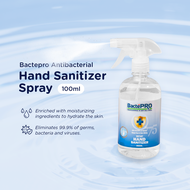 Bactepro Hand Sanitizer Liquid 75% alcohol Sanitiser Tangan - 500ML Spray