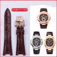 Substitute pp PATEK PHILIPPE Watch Strap Genuine Leather Parrot Screw Strap 5712G 5711 Notch 13 Brac