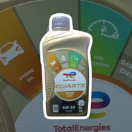 น้ำมันเครื่องสังเคราะห์เเท้ TOTAL QUARTZ 9000 NFC 5W-30  น้ำมันเครื่องล๊อตใหม่เดือน 1 ปี 2025 รับประ