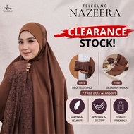 Hanna Mirae Telekung NAZEERA Satin Silk Exclusive Lembut Sejuk Selesa Travel Friendly Hadiah Hantara