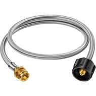 4 Feet Propane Adapter Hose 1 lb to 20 lb Converter, 5-40 lb Tank Propane Hose Extension Replace Bul