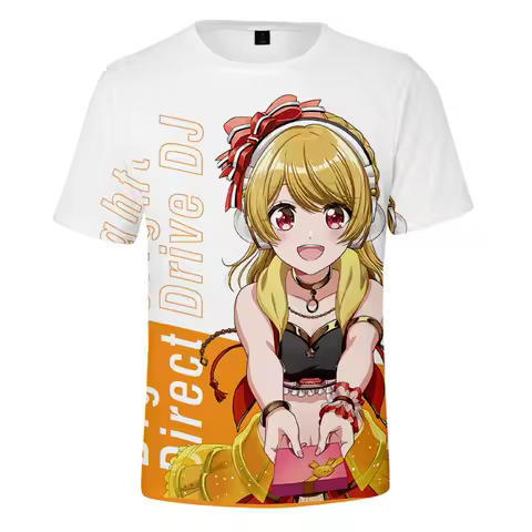 2023 New Arrival D4DJ First Mix Anime T-shirts Women Men O-Neck Short Sleeve Tshirt Casual Streetwea