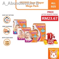 ⊕❇✶[FROM RM 23.67 AFTER REBATE SHOPEE COIN] PETPET Tape Diapers Mega Pack - ALL SIZE